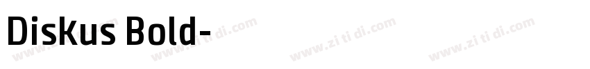 Diskus Bold字体转换